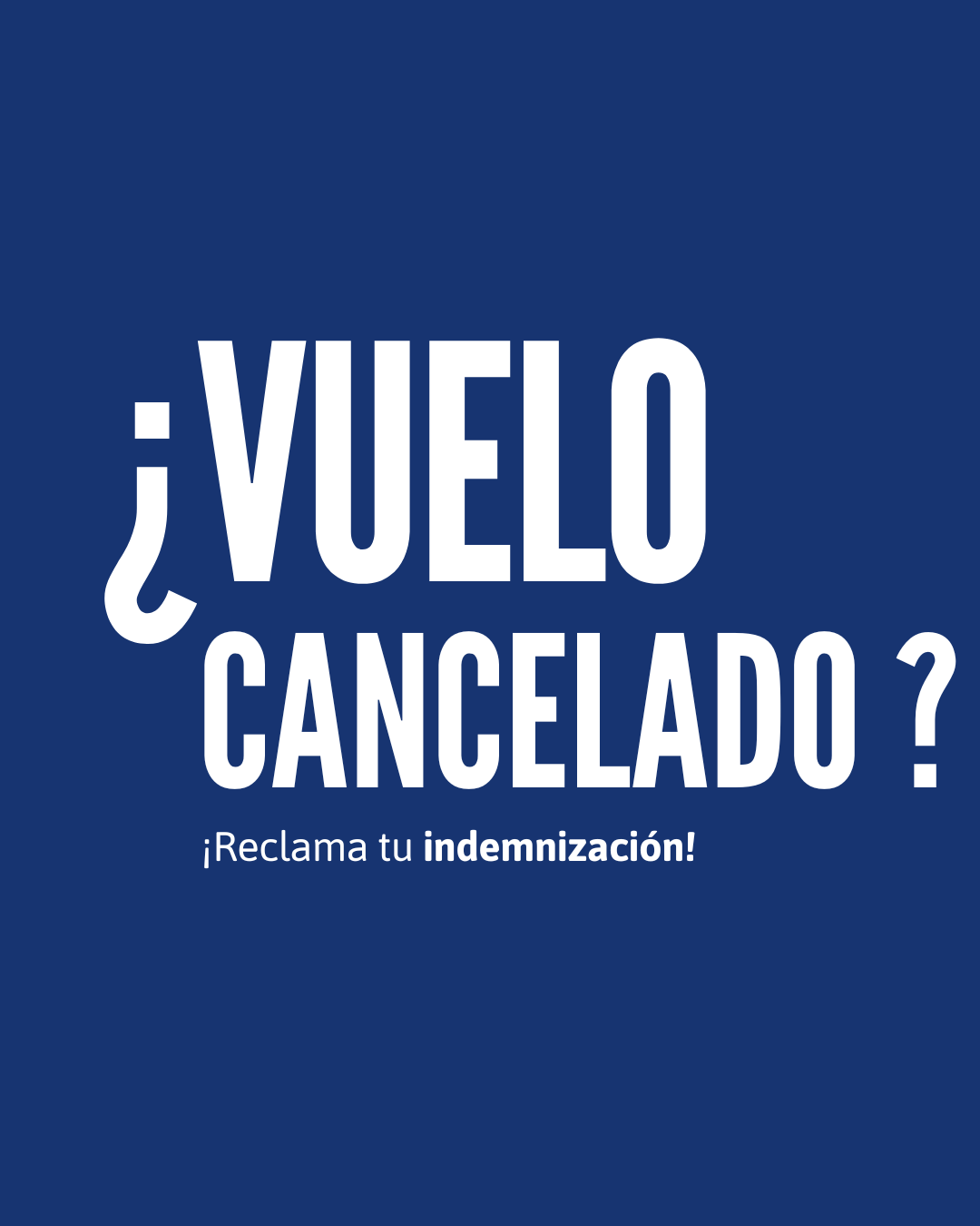 Reclamación por vuelo cancelado